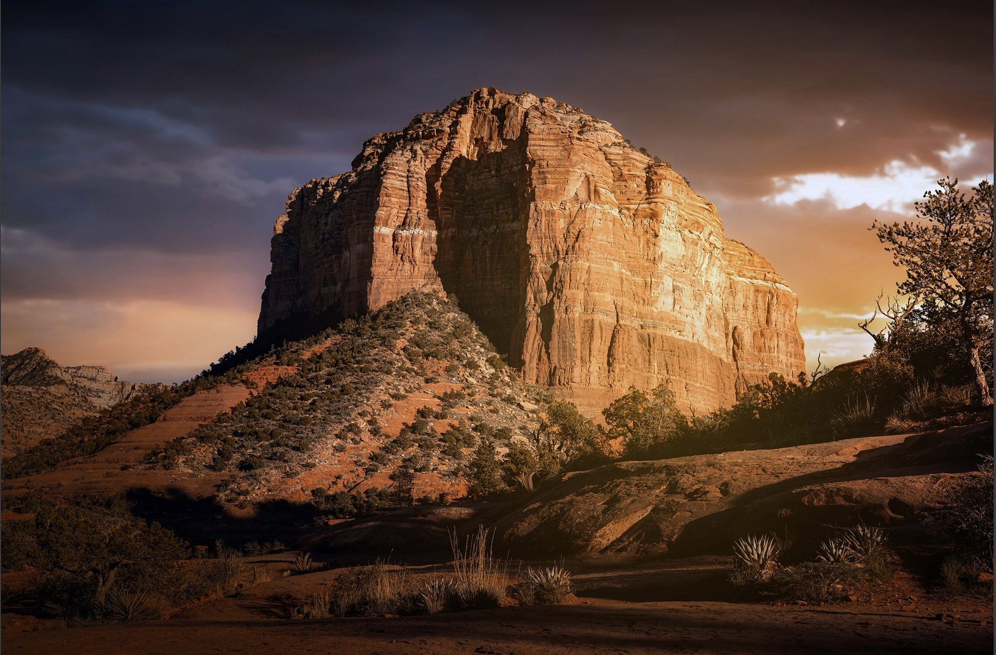 Bell Rock Before the Storm, fine art print