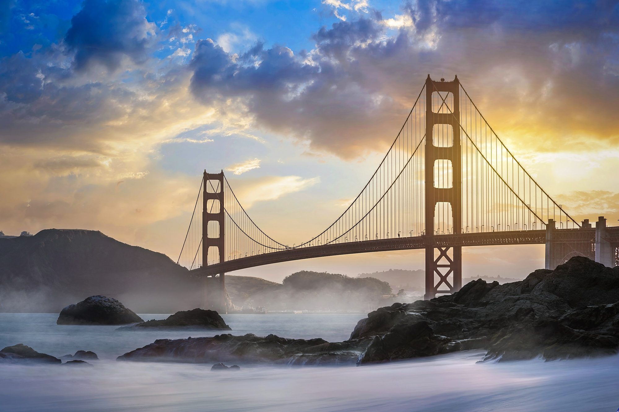 Golden Gate Sunrise, fine art print